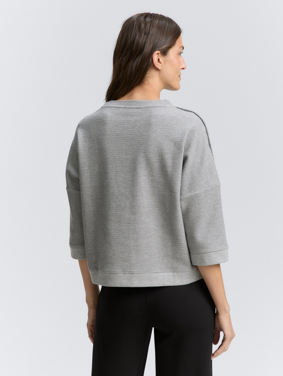 sweat-shirt à détails de boutons
