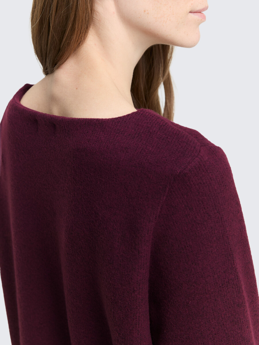 sweat-shirt doux au toucher avec détails de boutons