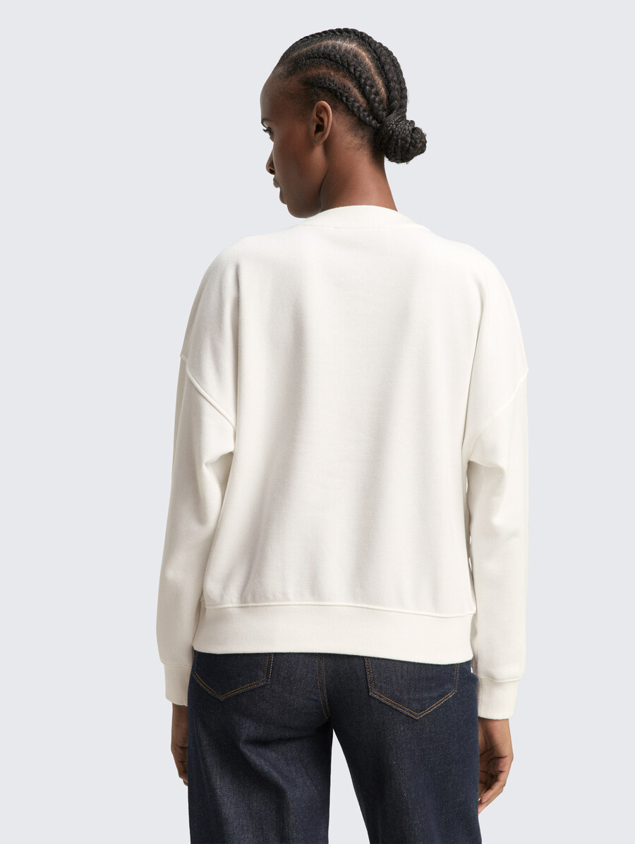 sweat-shirt à broderie pailletée