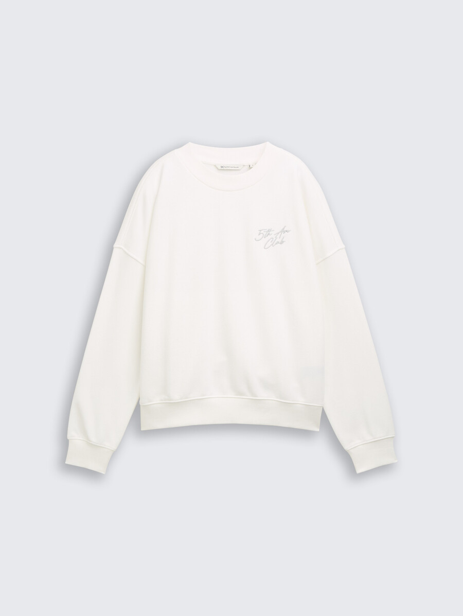 sweat-shirt à broderie pailletée