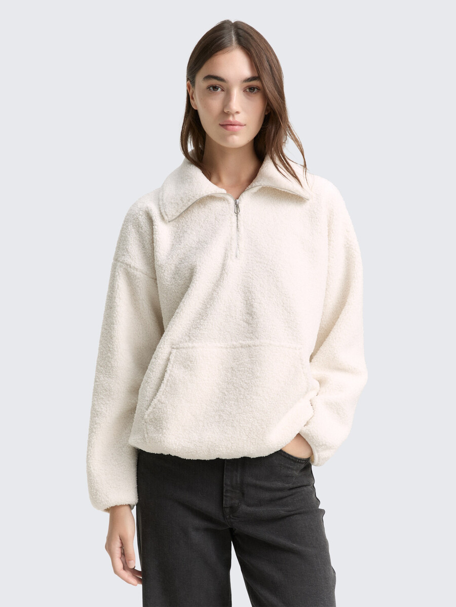 sweat-shirt teddy ample