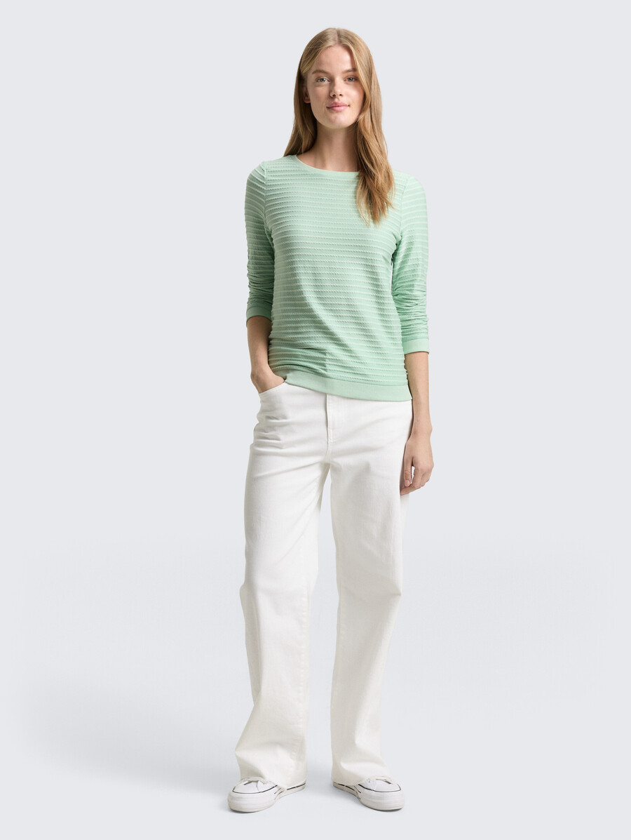 sweat-shirt à rayures
