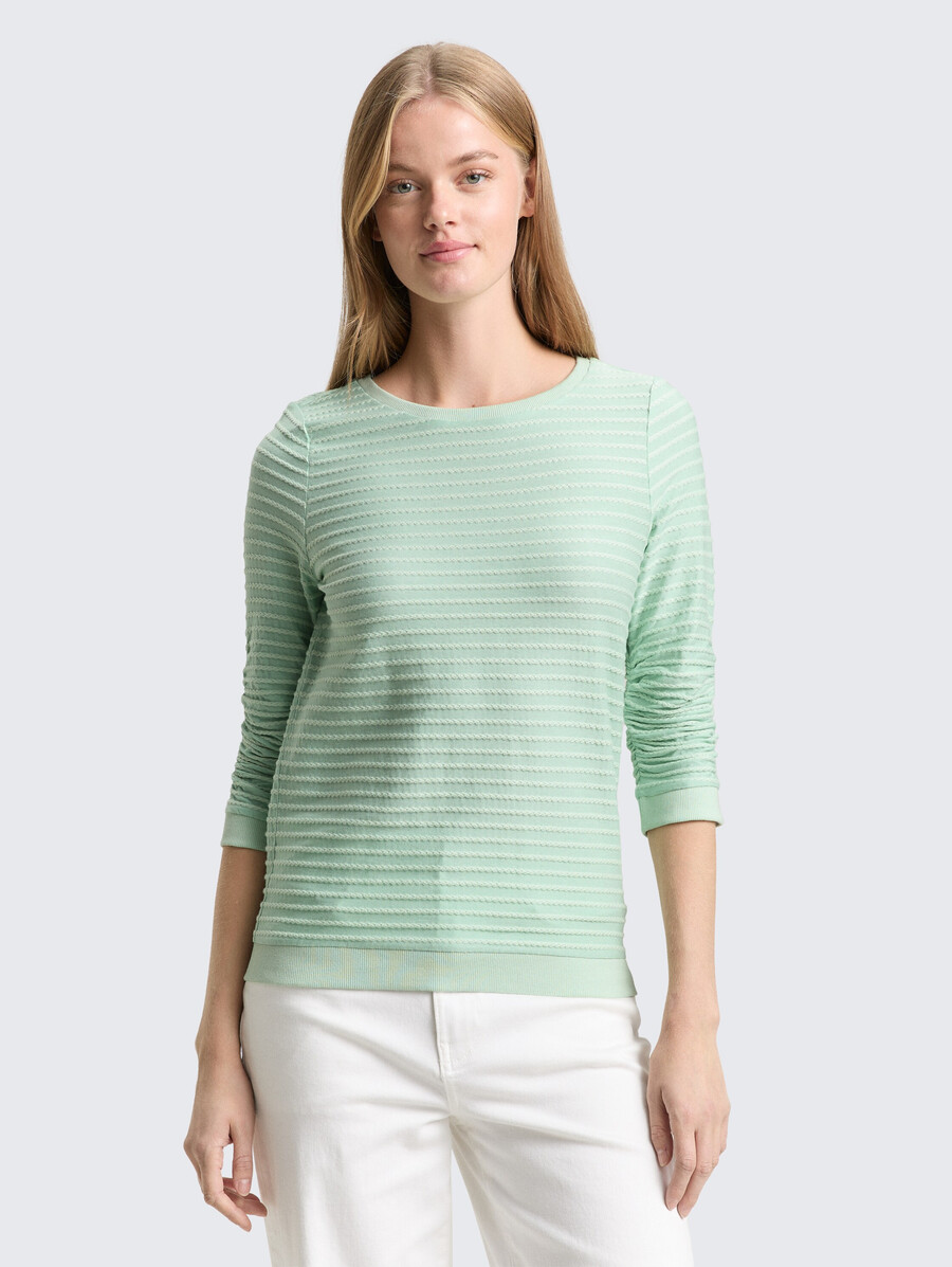 sweat-shirt à rayures