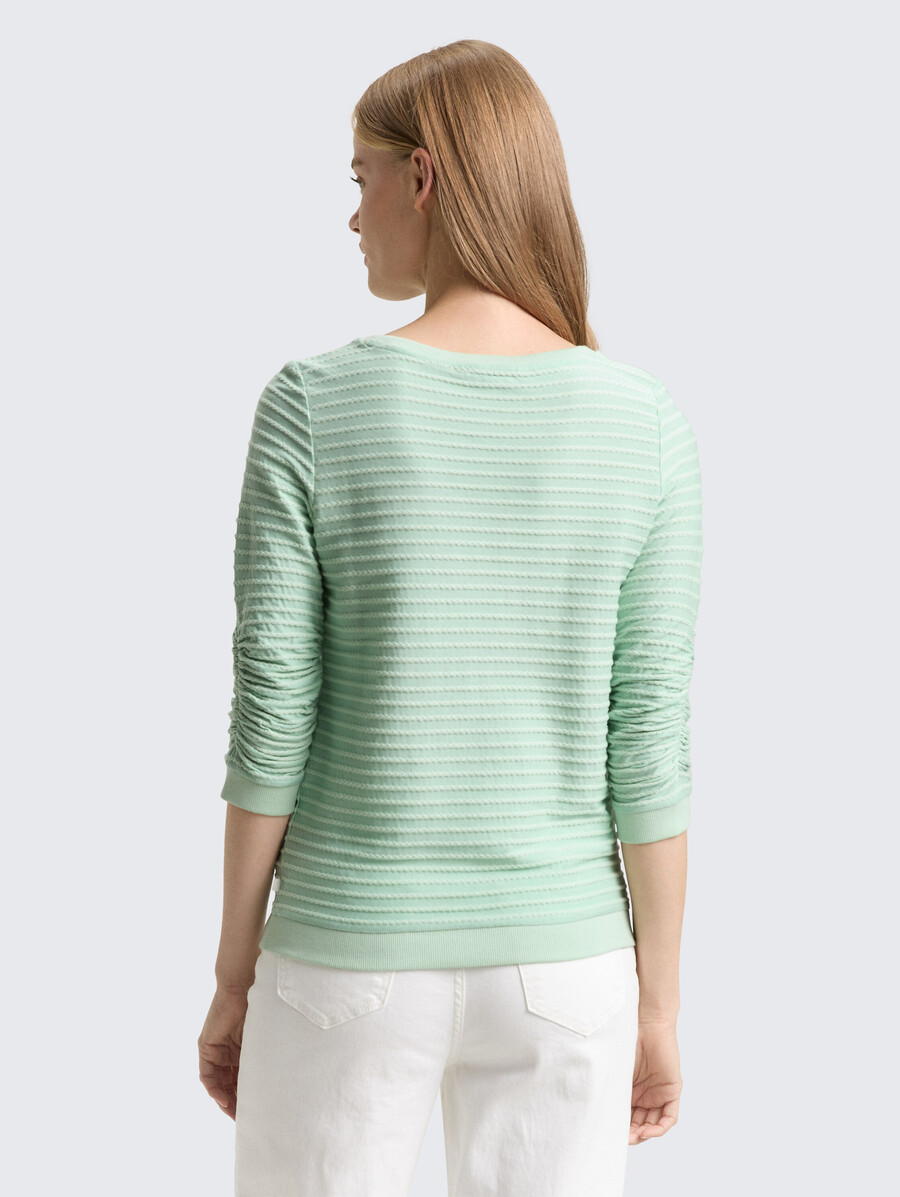 sweat-shirt à rayures