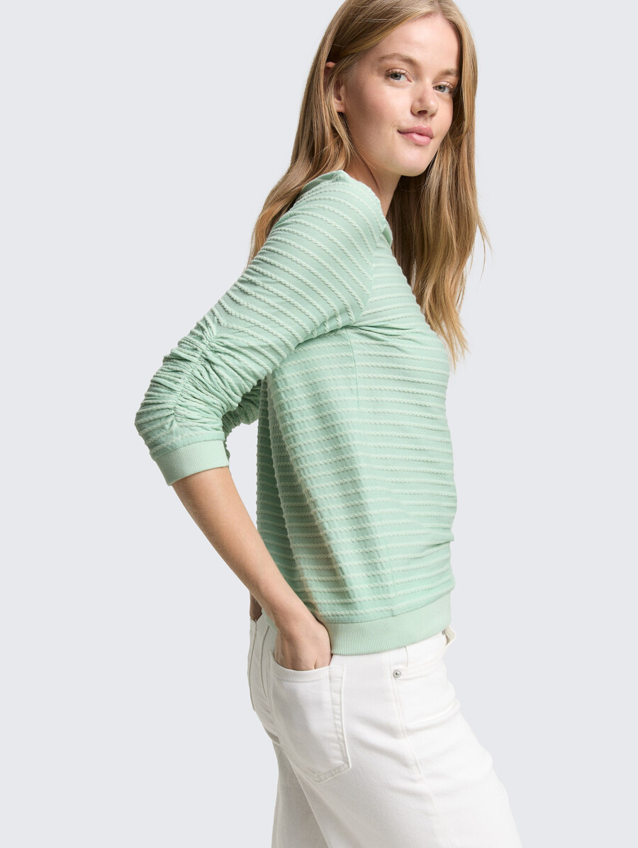 sweat-shirt à rayures