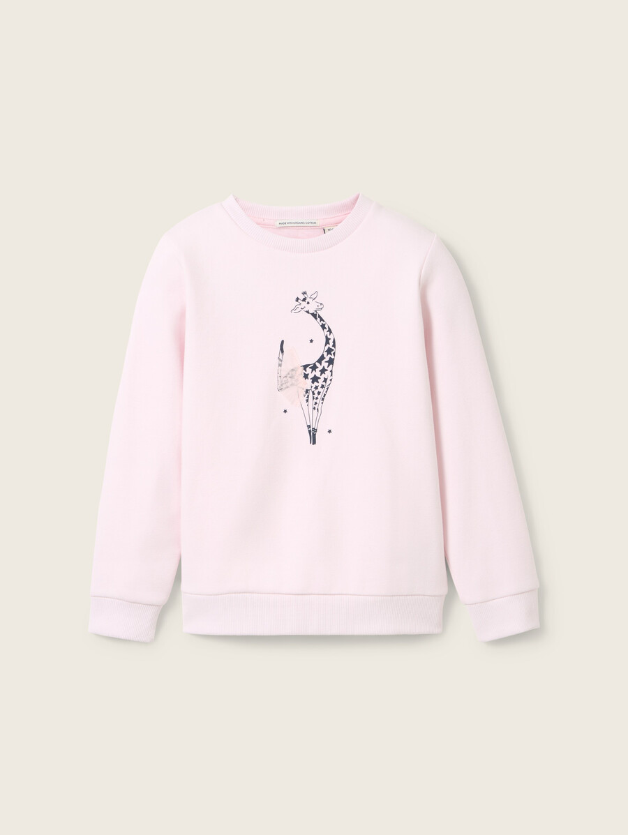 sweat-shirt à motif imprimé
