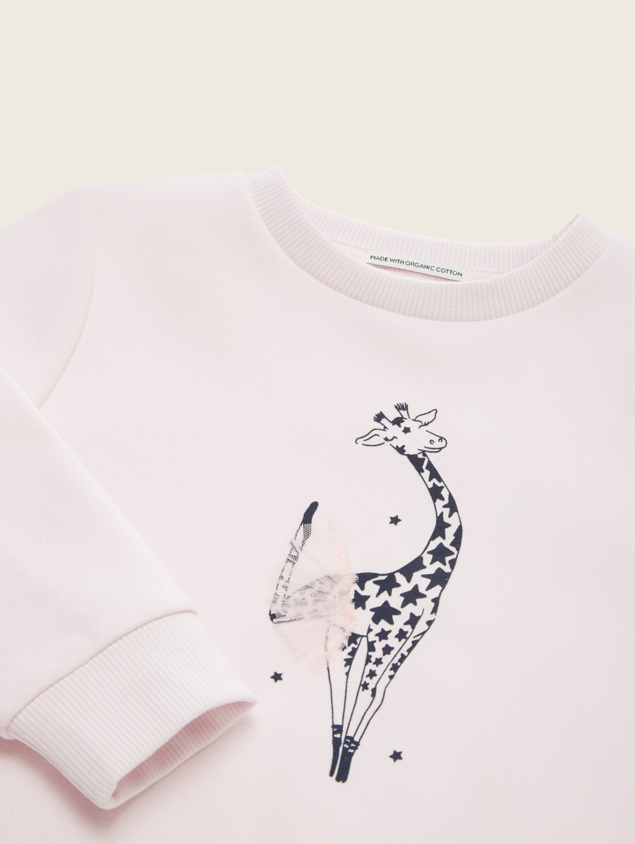 sweat-shirt à motif imprimé
