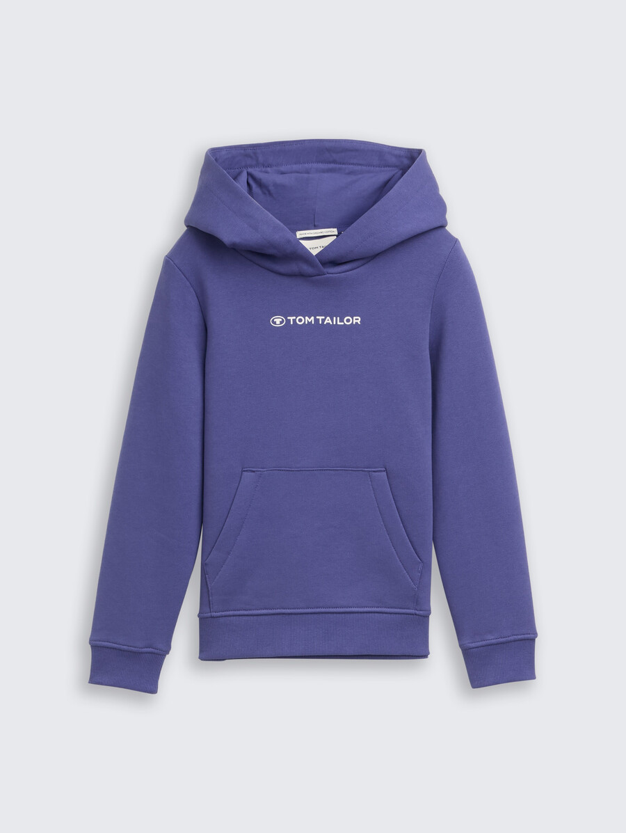 sweat à capuche imprimé avec logo