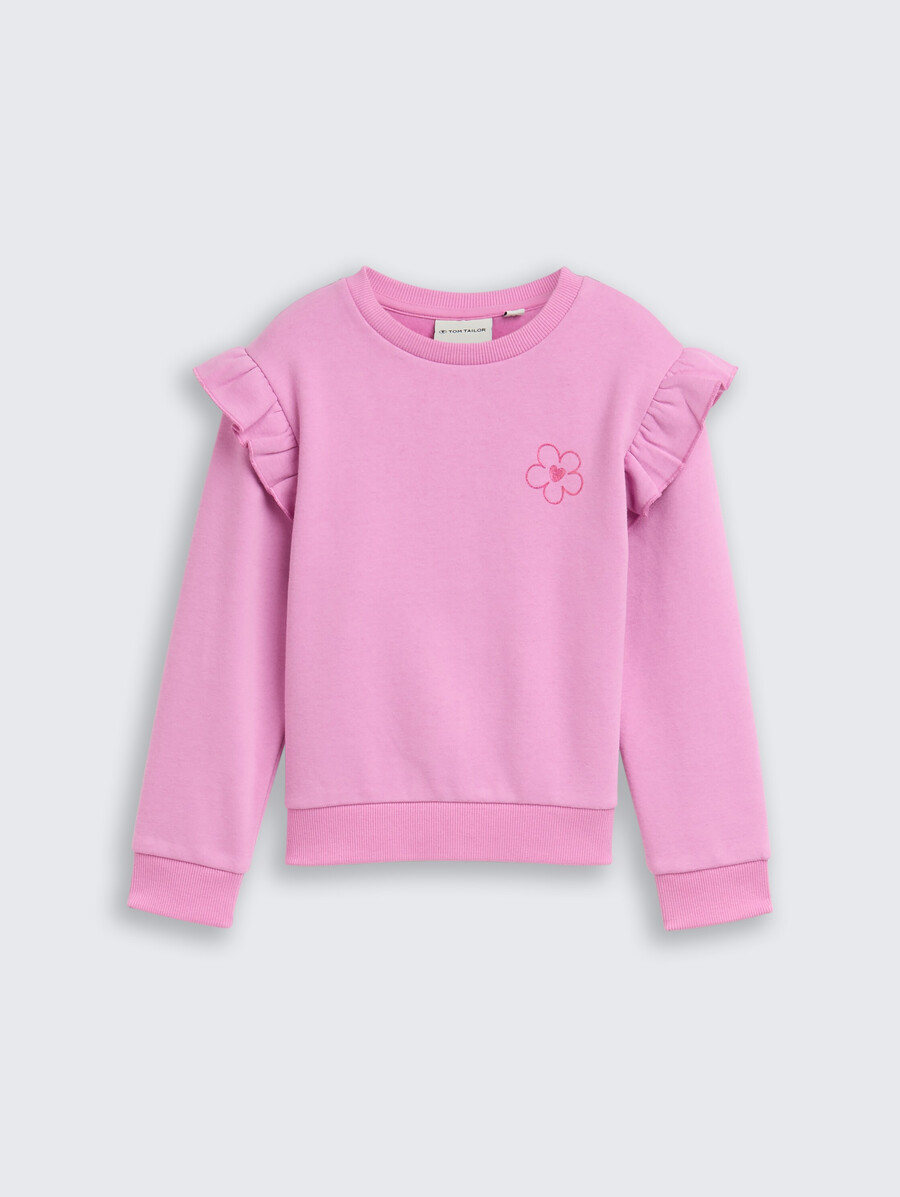 sweat-shirt à volants