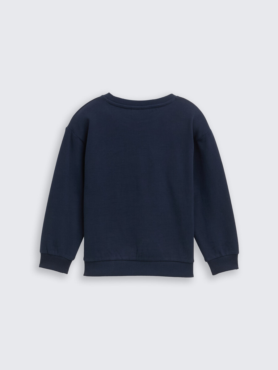 sweat-shirt oversize à imprimé pailleté