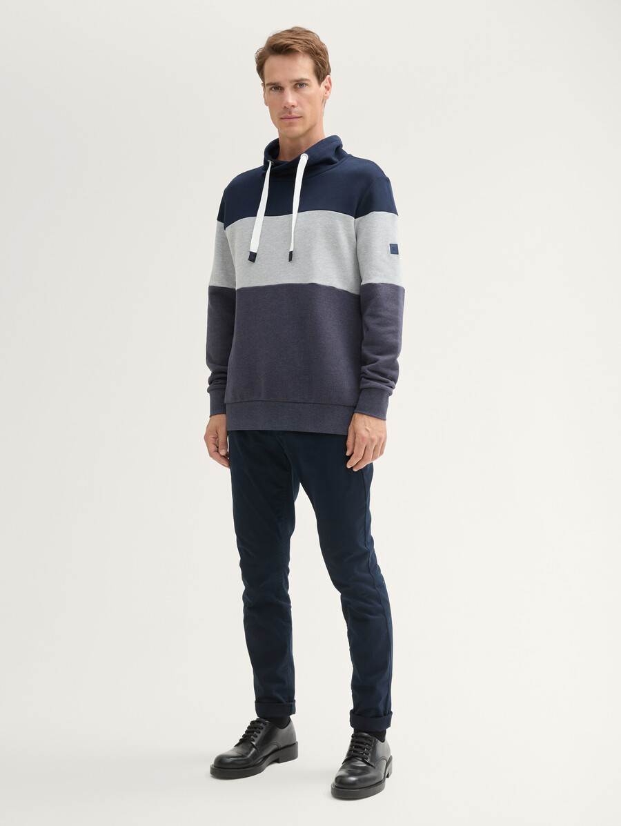 sweat-shirt à blocs de couleur