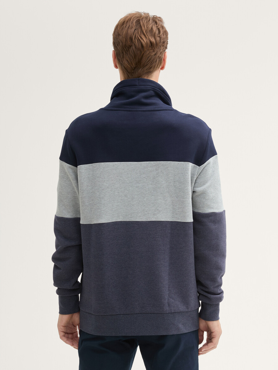 sweat-shirt à blocs de couleur