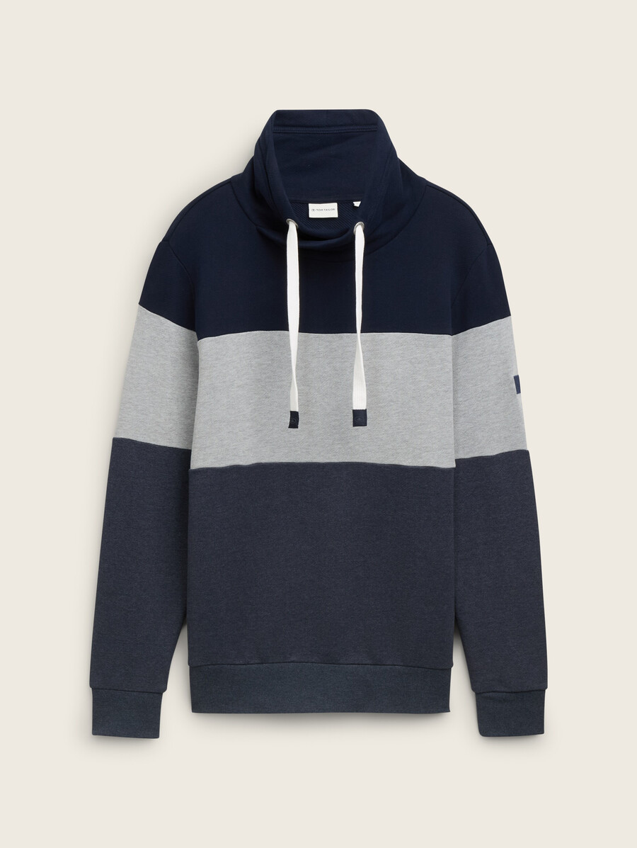 sweat-shirt à blocs de couleur