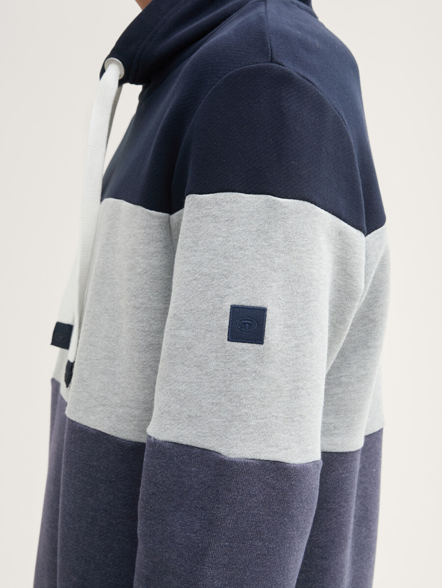 sweat-shirt à blocs de couleur