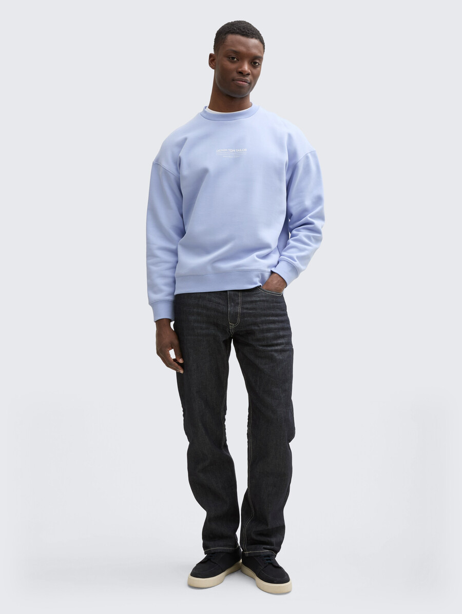sweat-shirt décontracté avec logo imprimé