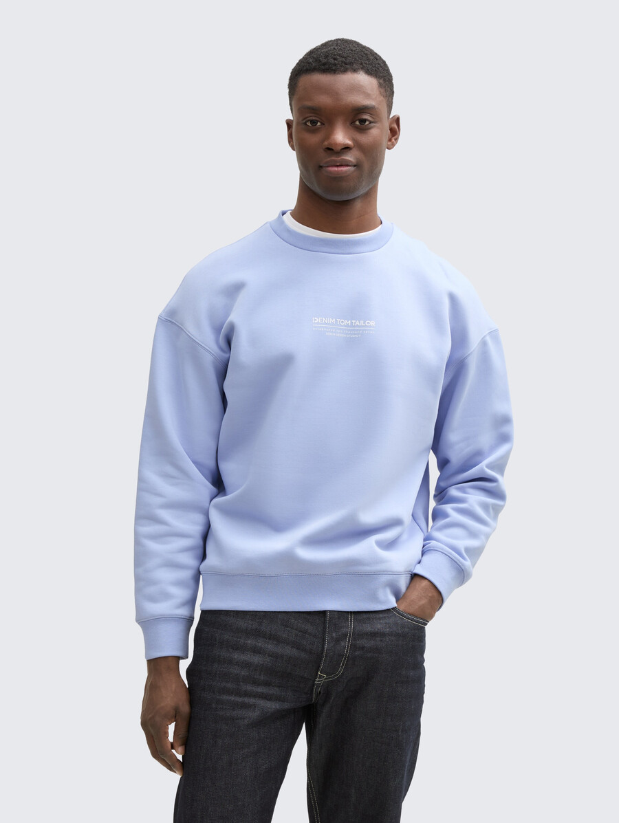sweat-shirt décontracté avec logo imprimé