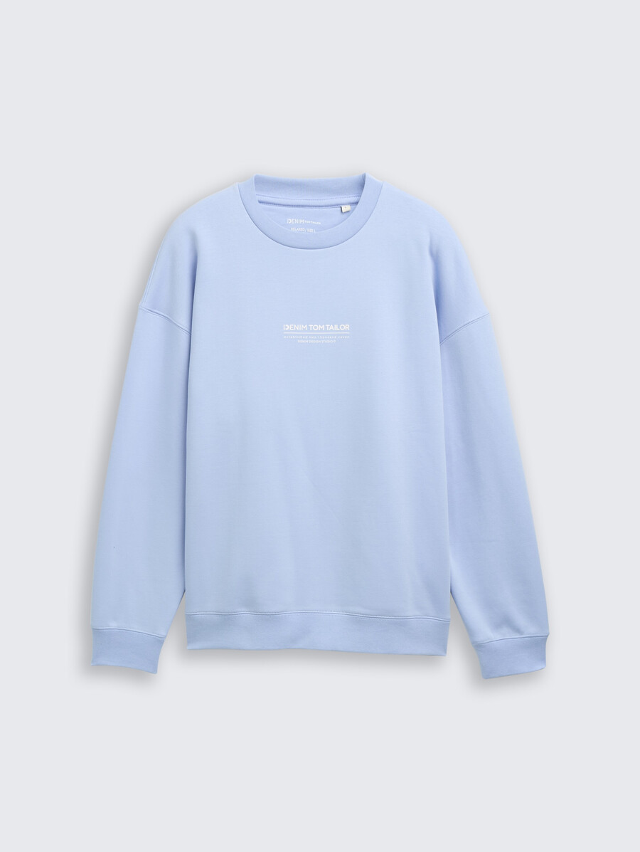sweat-shirt décontracté avec logo imprimé