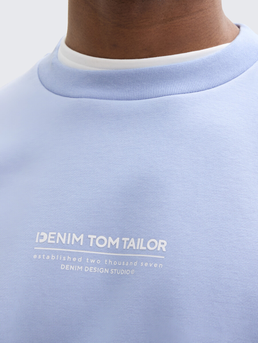 sweat-shirt décontracté avec logo imprimé