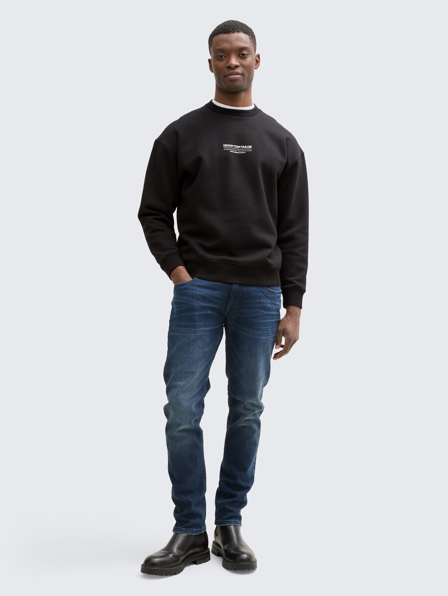 sweat-shirt décontracté avec logo imprimé