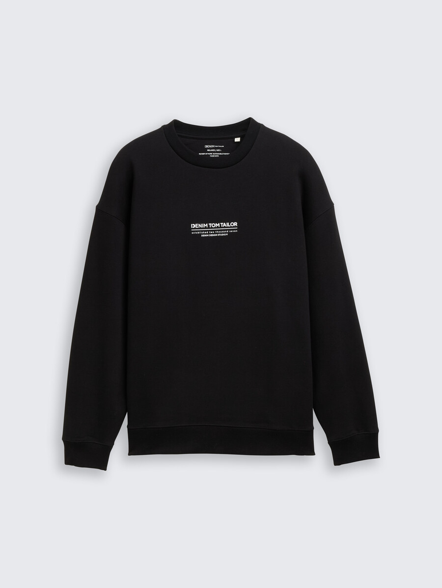 sweat-shirt décontracté avec logo imprimé