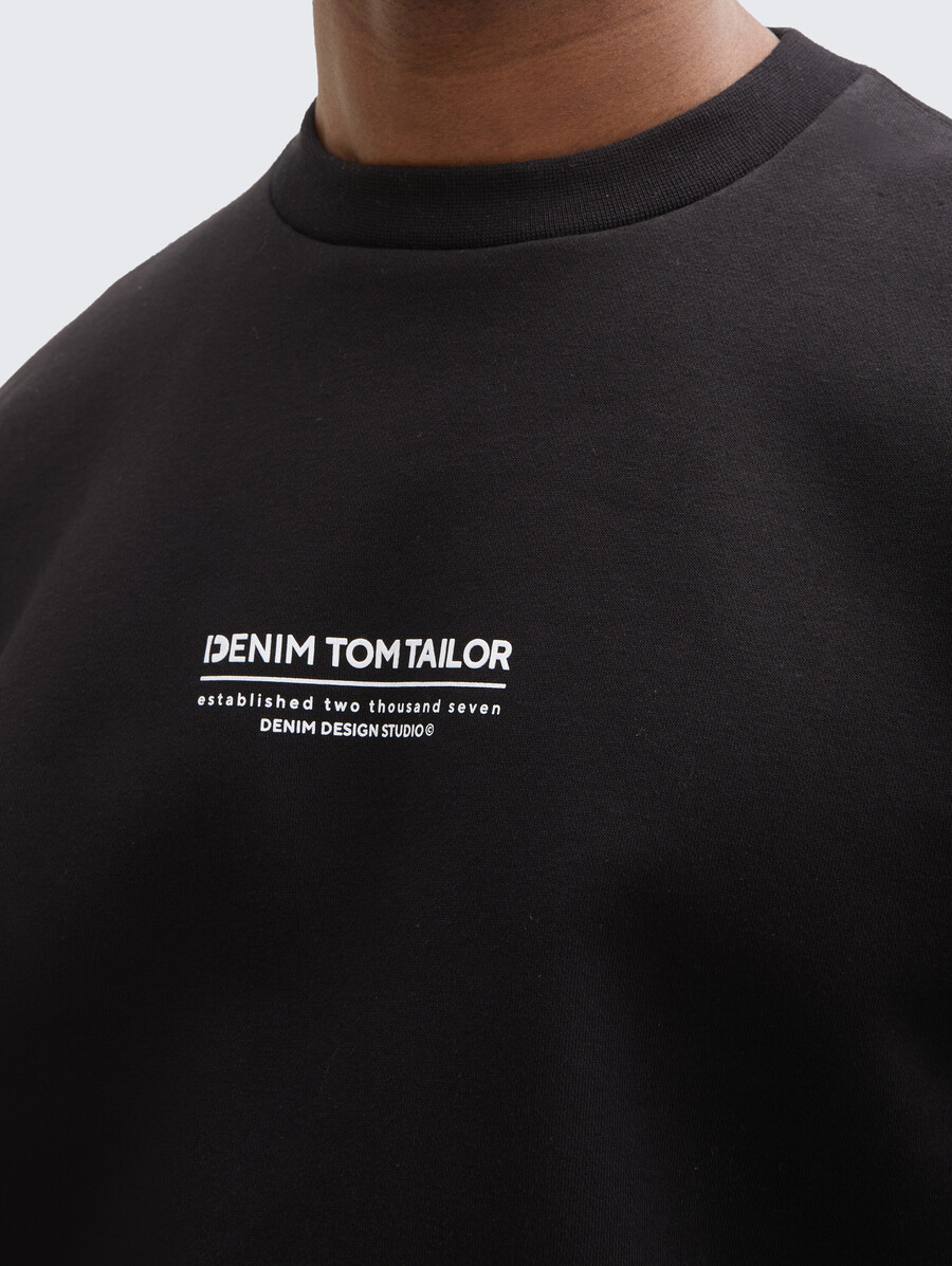 sweat-shirt décontracté avec logo imprimé