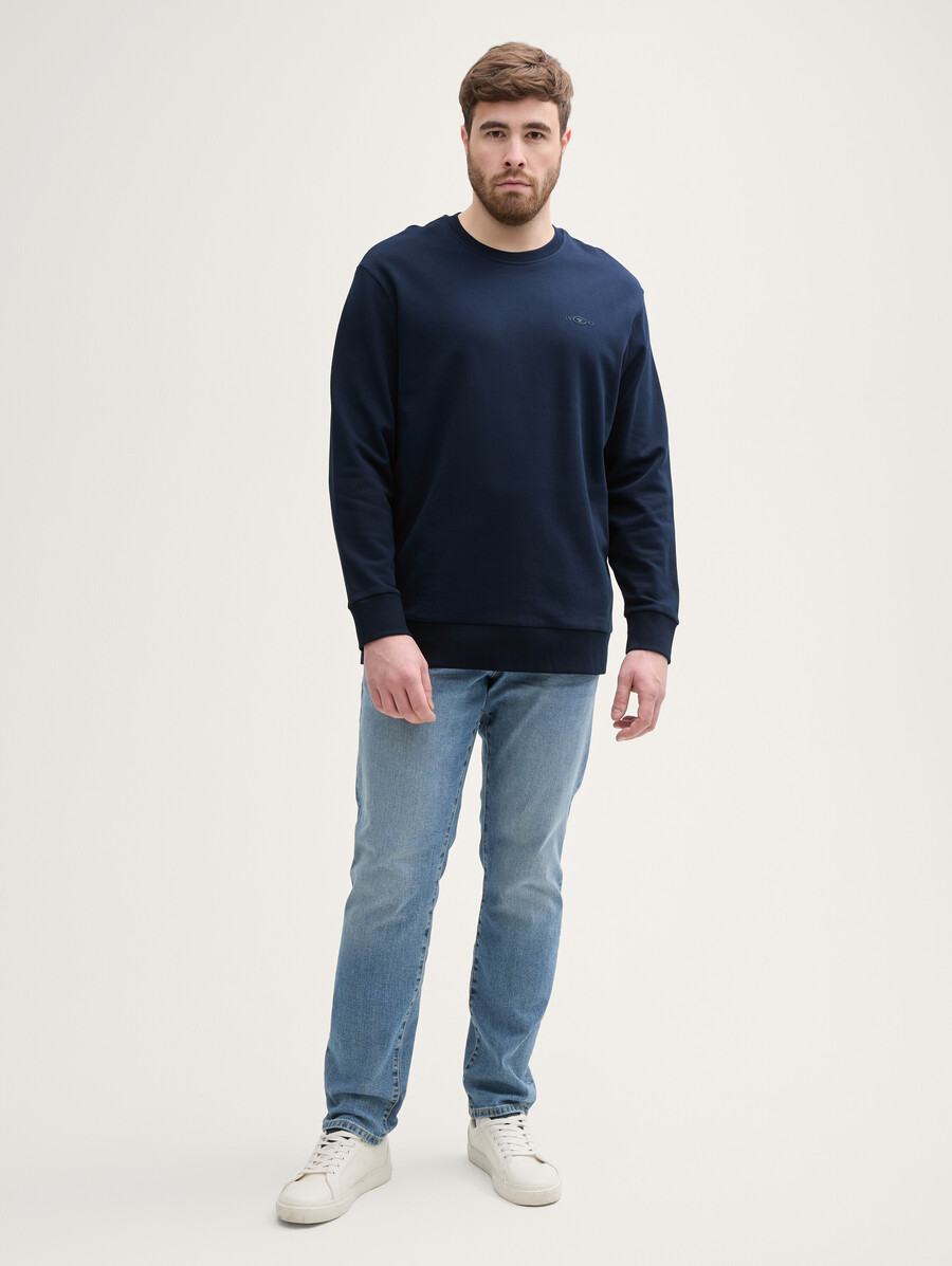 sweat-shirt en coton grande taille