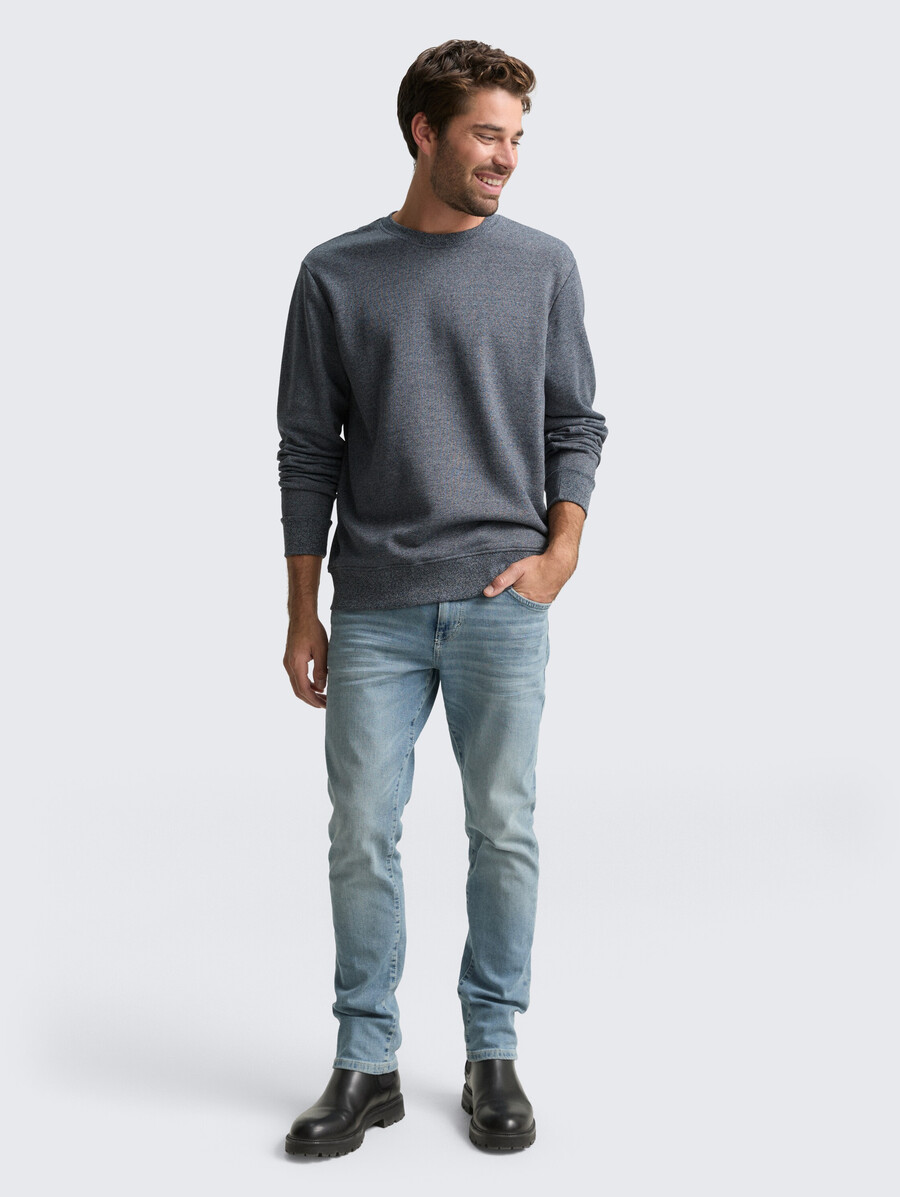 sweat-shirt à laspect chiné