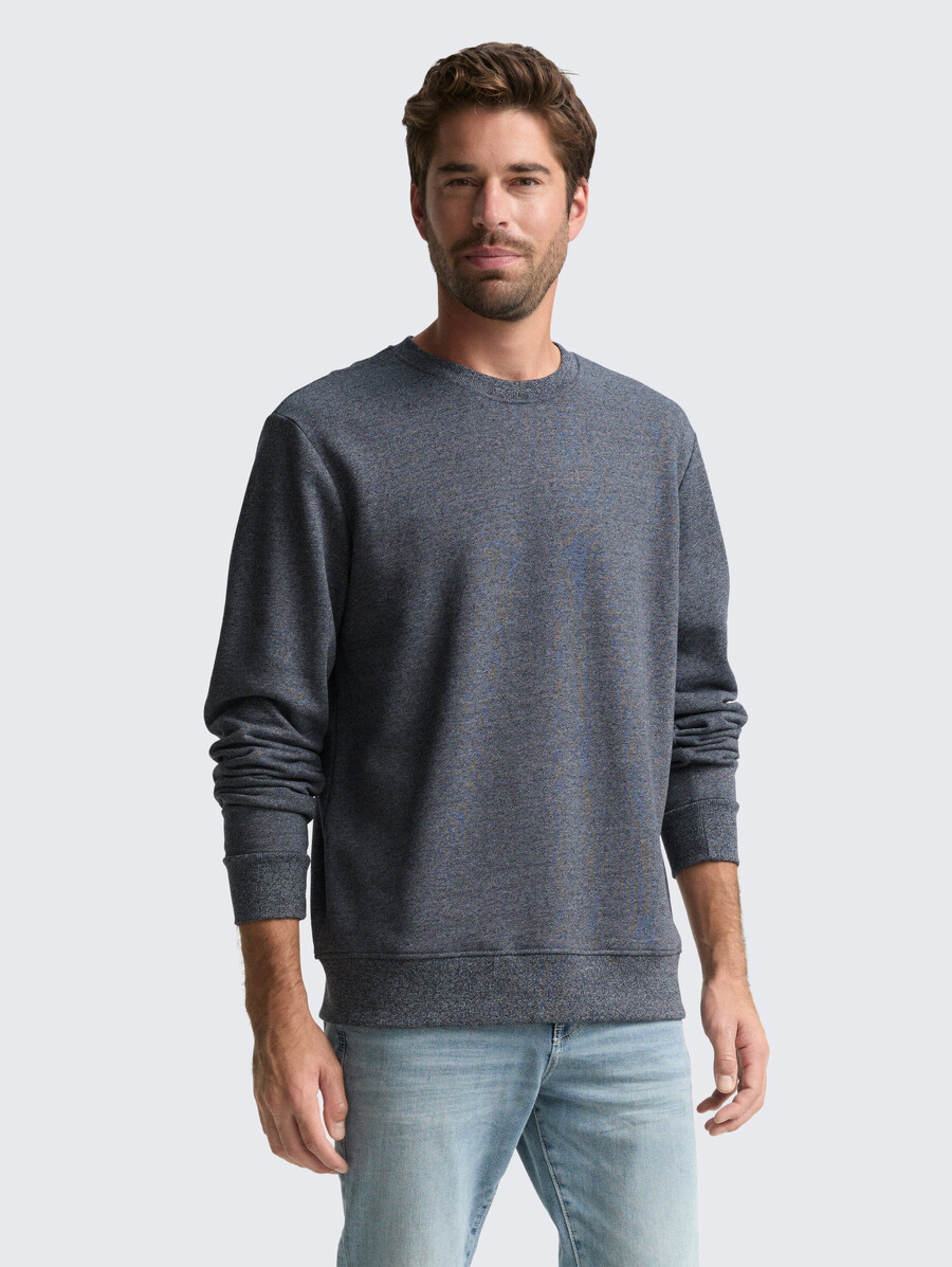 sweat-shirt à laspect chiné