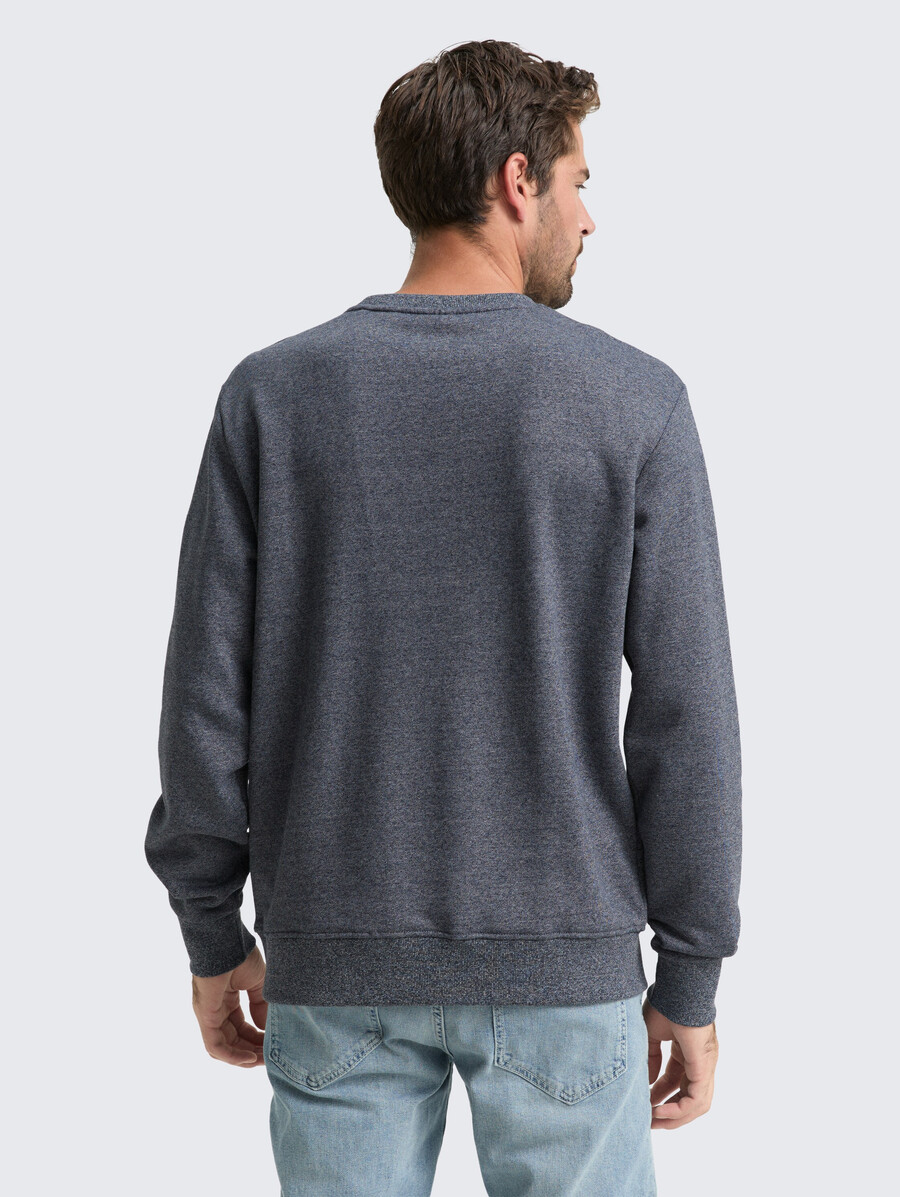 sweat-shirt à laspect chiné