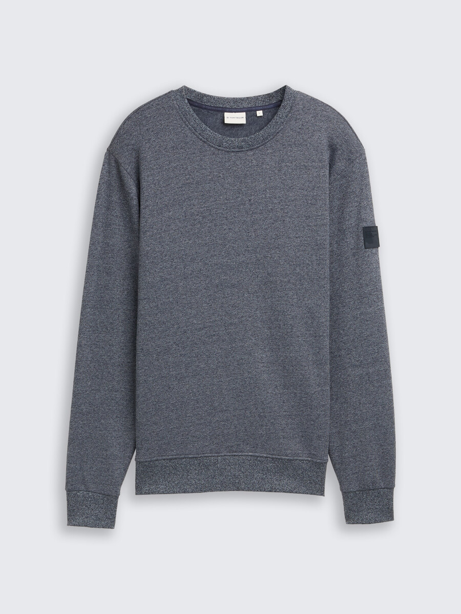sweat-shirt à laspect chiné