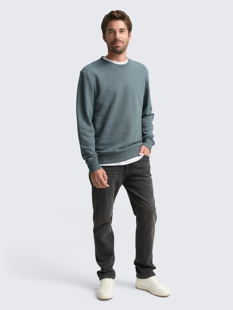 sweat-shirt à laspect chiné