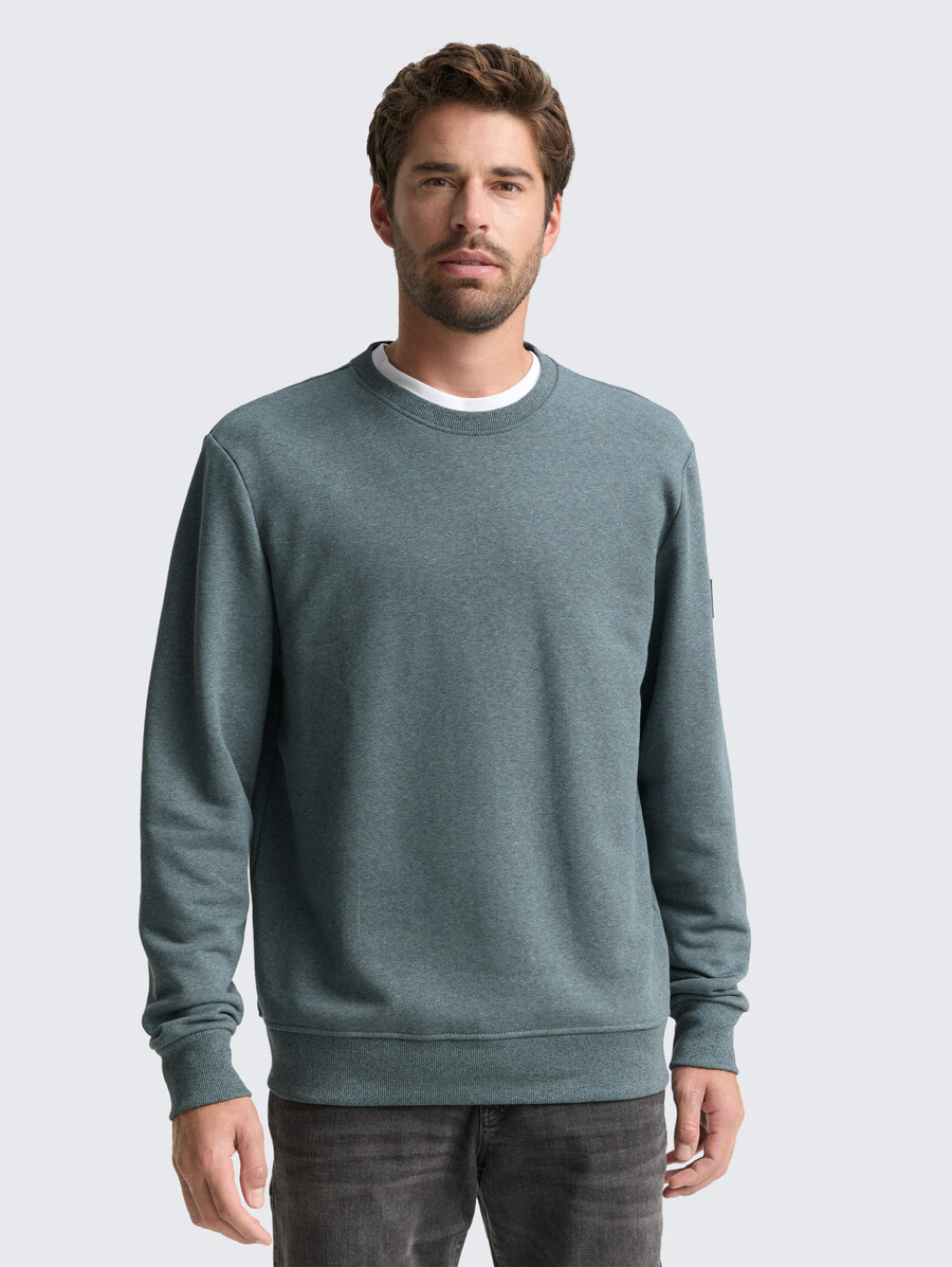 sweat-shirt à laspect chiné