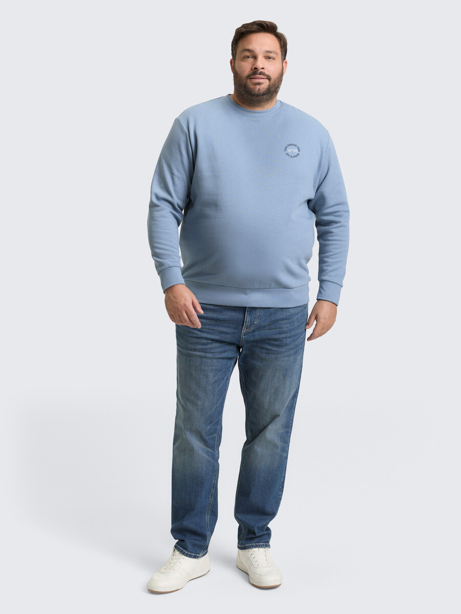 sweat-shirt grande taille avec logo imprimé