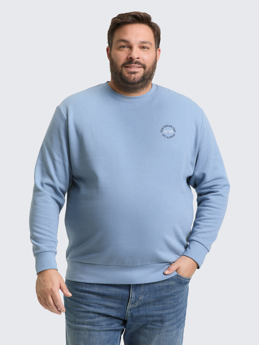 sweat-shirt grande taille avec logo imprimé