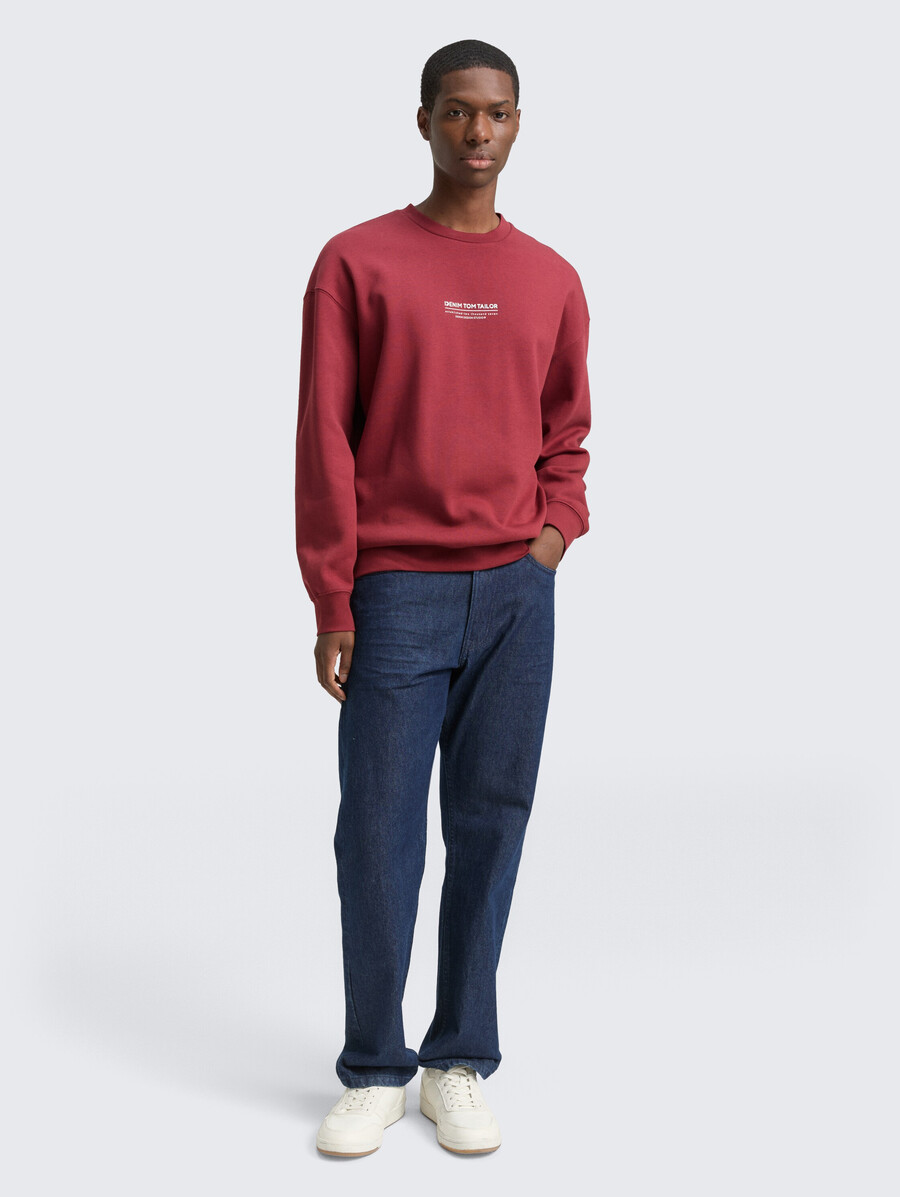 sweat-shirt décontracté avec logo imprimé