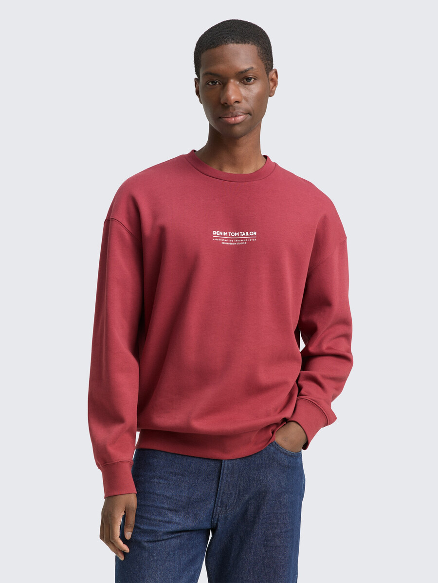 sweat-shirt décontracté avec logo imprimé