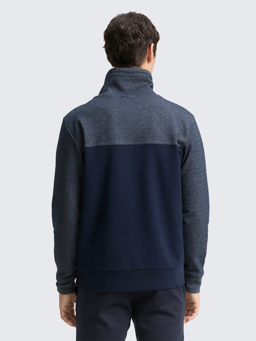sweat-shirt à capuche avec mélange texturé