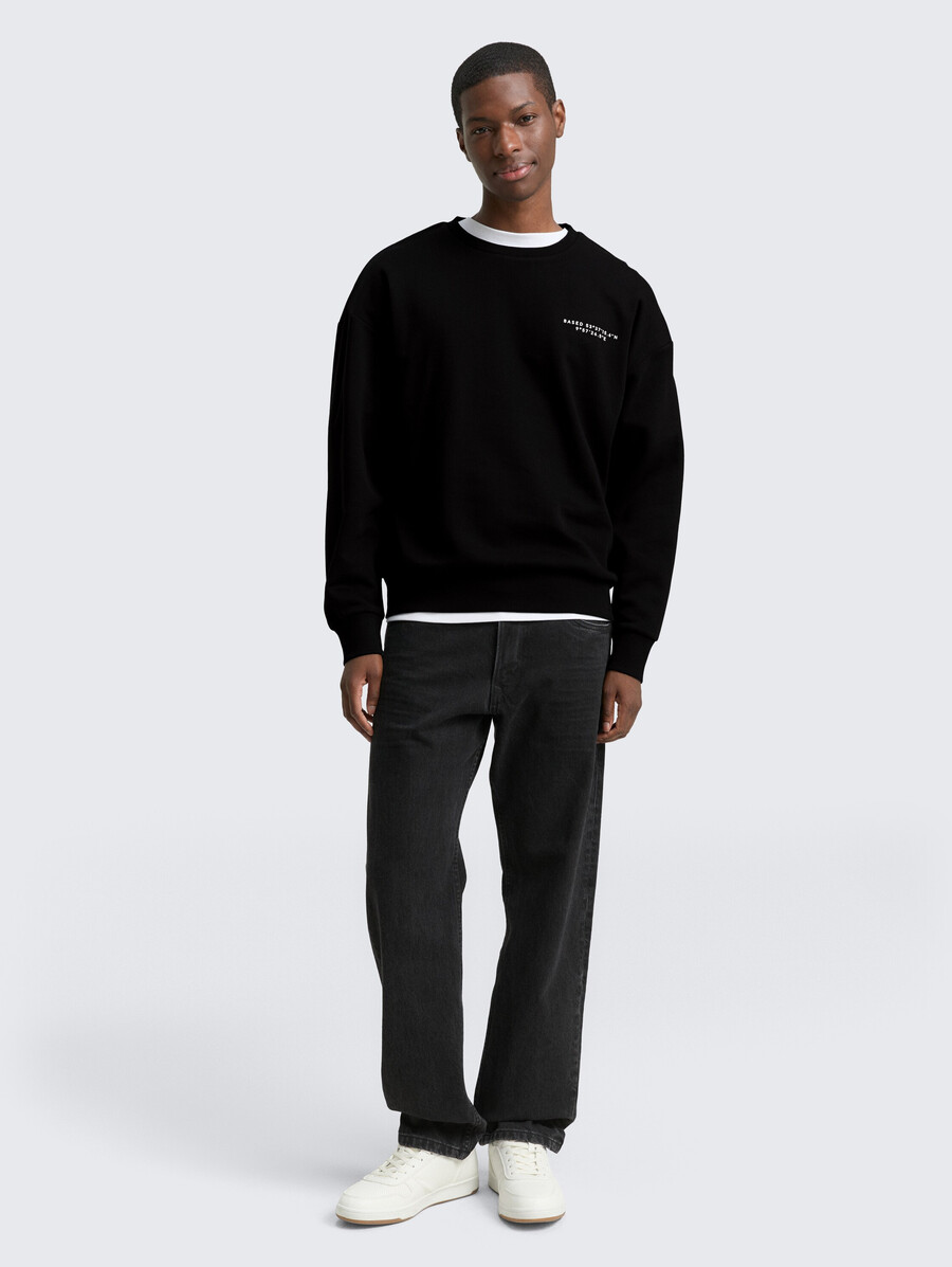 sweat-shirt décontracté à imprimé