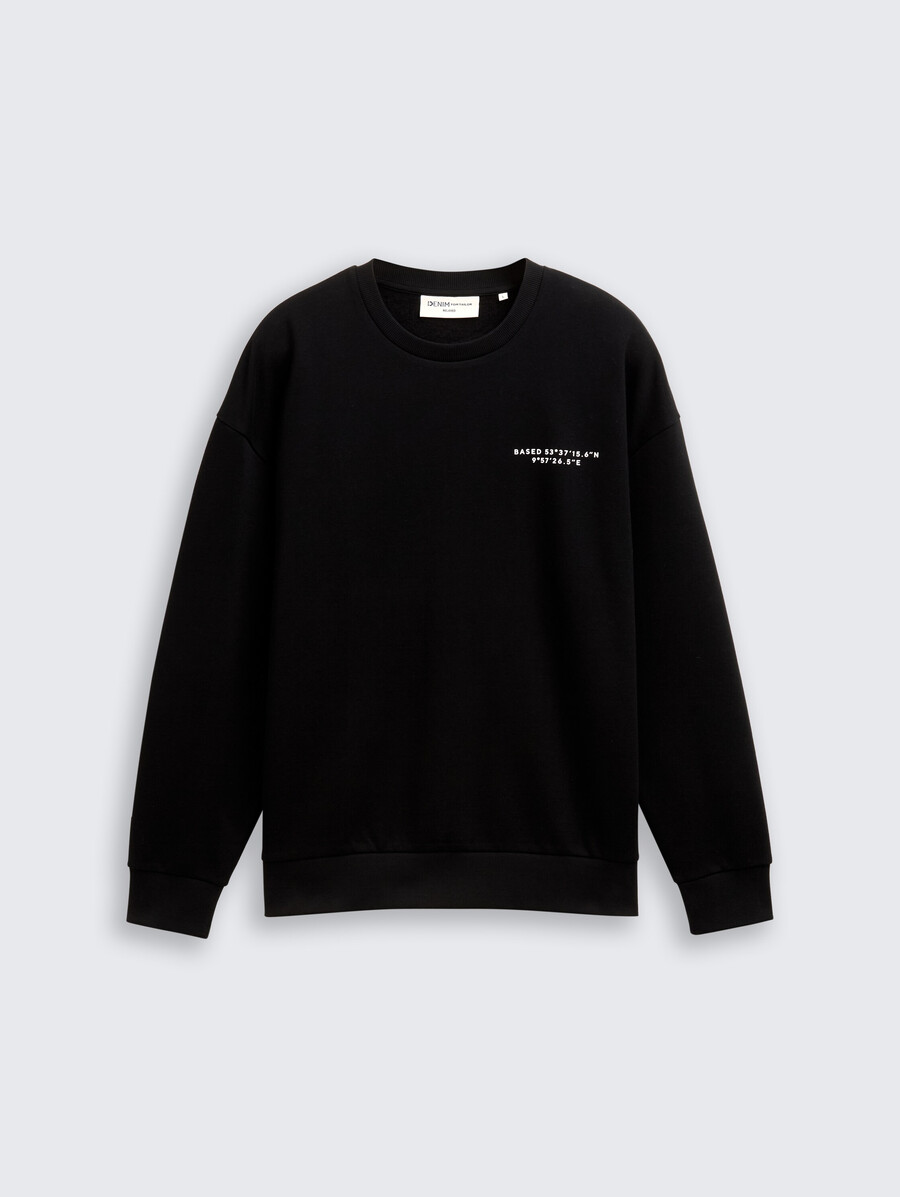 sweat-shirt décontracté à imprimé