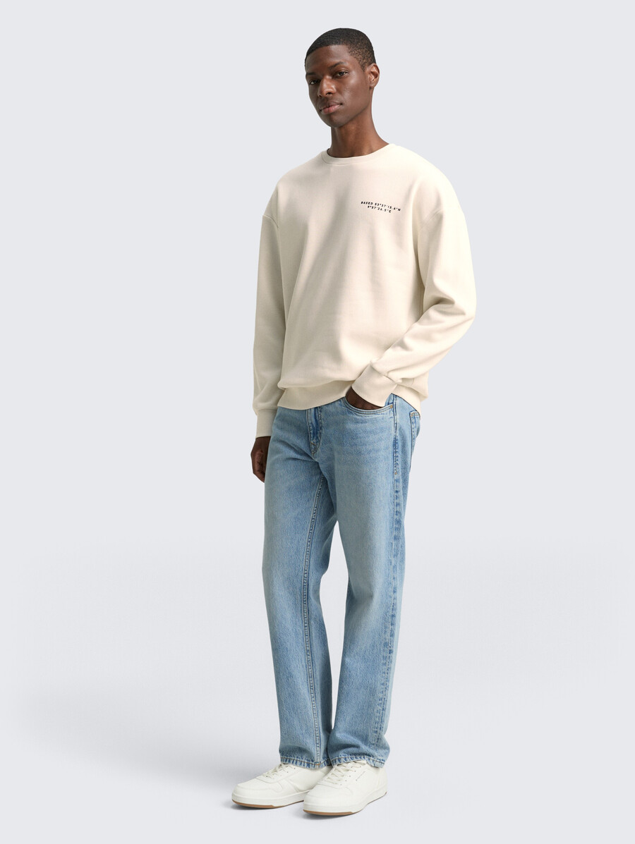 sweat-shirt décontracté à imprimé
