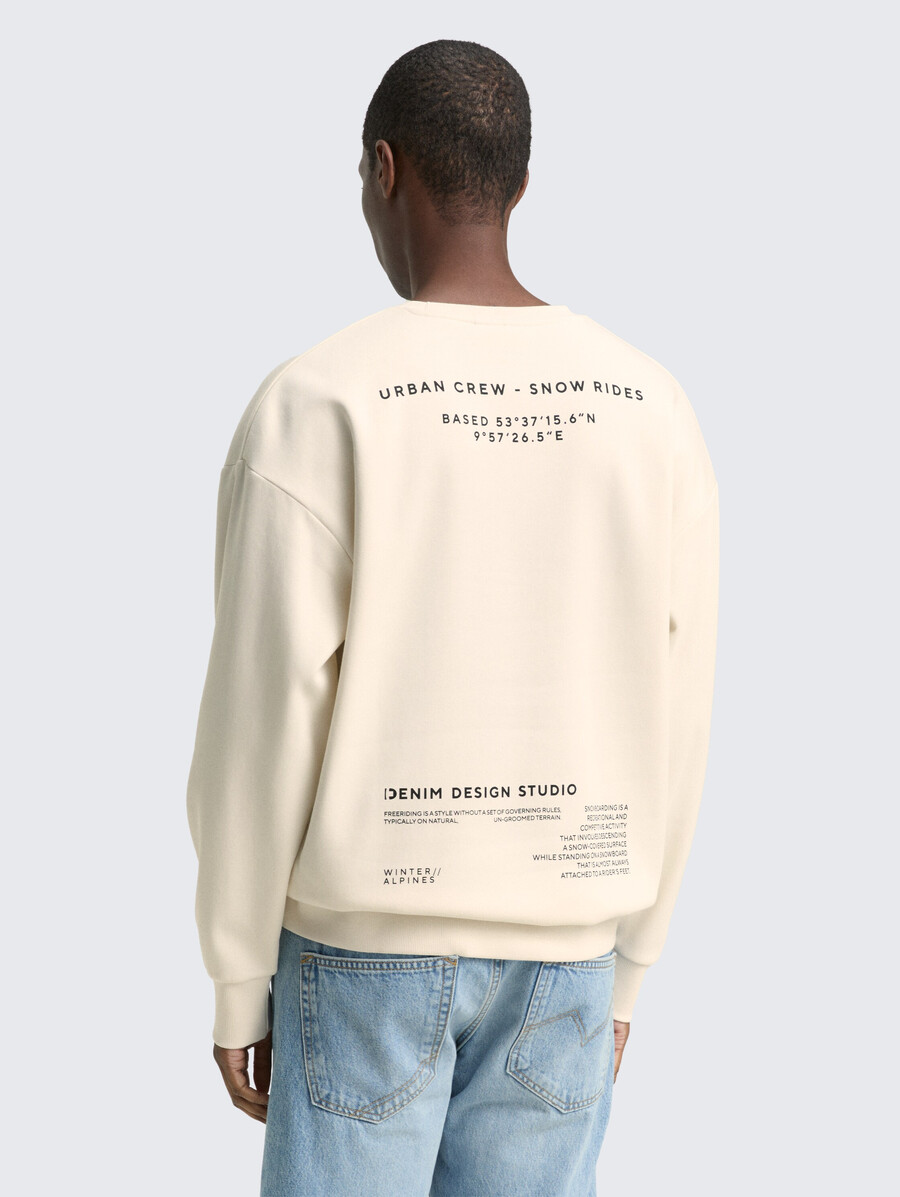 sweat-shirt décontracté à imprimé