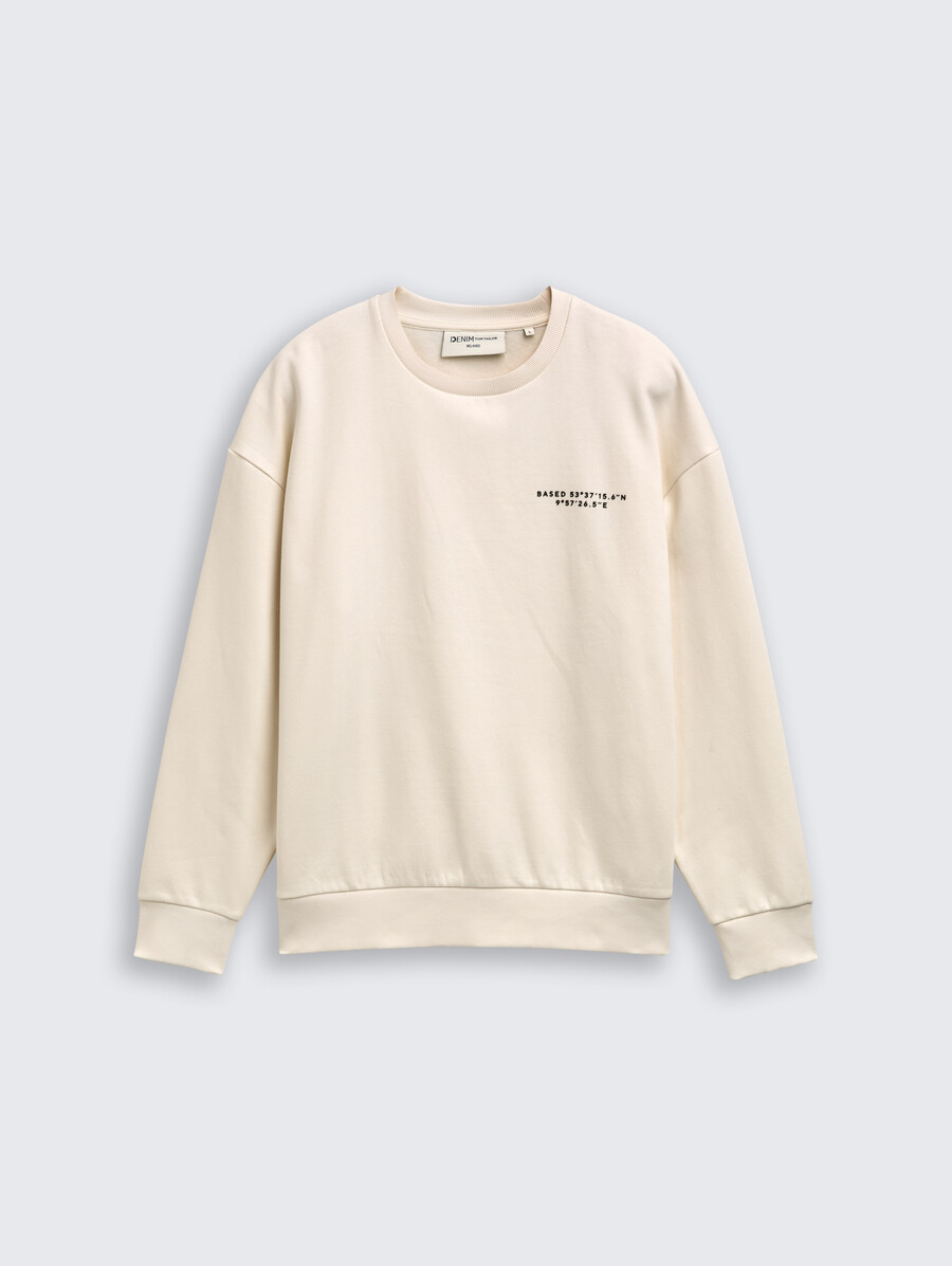 sweat-shirt décontracté à imprimé
