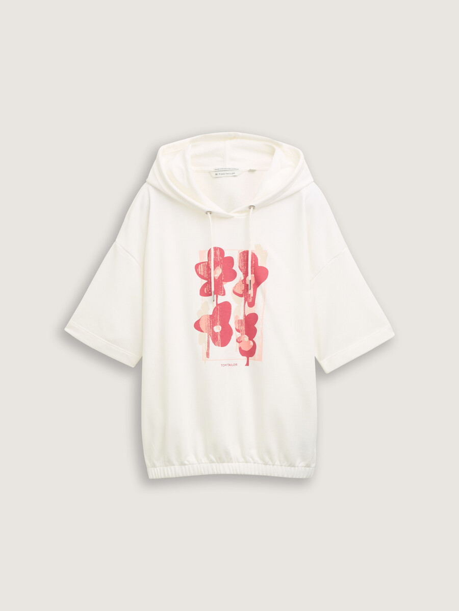 sweat à capuche imprimé