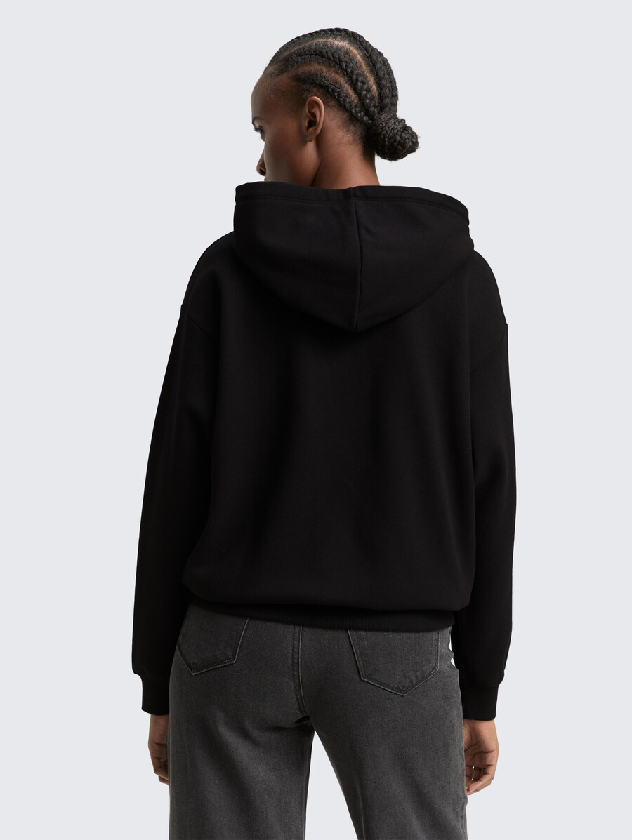 sweat à capuche oversize avec application de paillettes