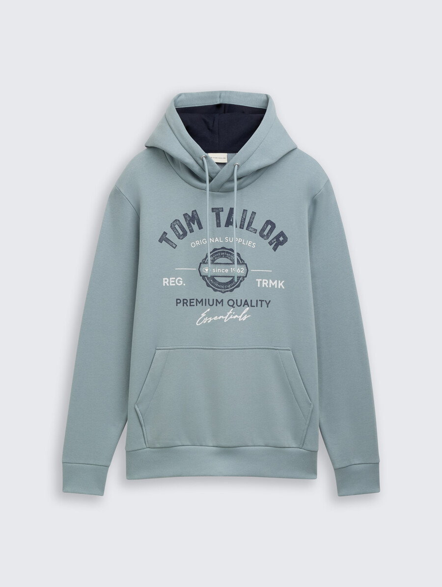 sweat à capuche imprimé avec logo