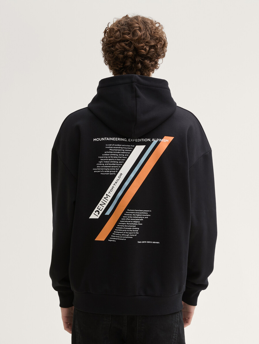 sweat à capuche imprimé