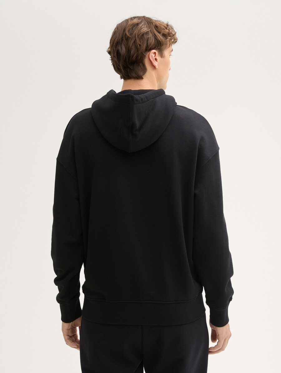 sweat à capuche décontracté avec logo brodé