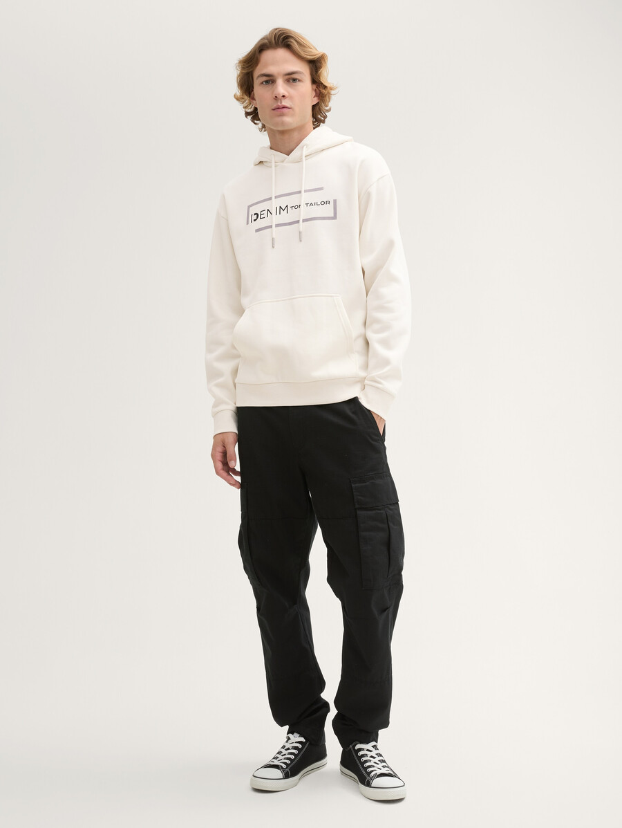 sweat à capuche imprimé