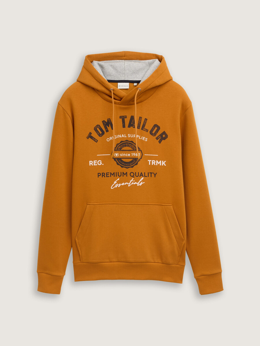 sweat à capuche imprimé avec logo