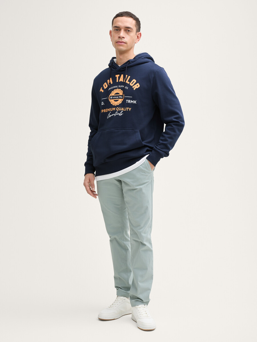 sweat à capuche imprimé avec logo